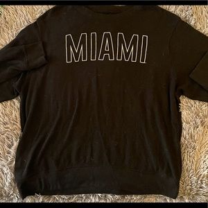 Size large Miami Florida soft knitted long sleeve